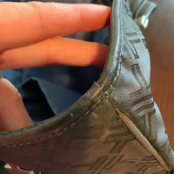 TUMI San Antonio SPURS Black Logo Open Top Tote Bag Purse - Picture 12 of 16